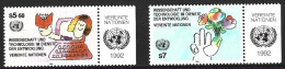 ONU VIENNE. N°147-8 De 1992. Ordinateur. - Computers