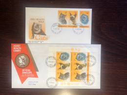 NEW ZEALAND FDC COVERS 1983 YEAR CATS HEALTH MEDICINE - Covers & Documents