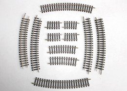 HORNBY MECCANO HO - LOT DE 12 RAILS COURBE R=381 - MODELISME FERROVIAIRE TRAIN - MODELE (2106.26) - Track