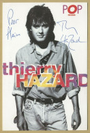 Thierry Hazard - Chanteur Français - Le Jerk - Rare Photo Dédicacée - 90s - Zangers & Muzikanten