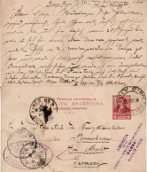 ARGENTINA 1895 POSTCARD SENT FROM BUENOS AIRES TO BREMENHAVEN - Brieven En Documenten