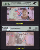 Samoa 60 Tala, (2023), Paper, Commemorative, ZZ Replacement Prefix, PMG67 - Samoa