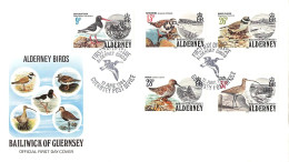 ALDERNEY - FDC WWF 1984 - BIRDS / 4167 - Alderney