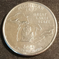 ETATS UNIS - USA - ¼ - 1/4 DOLLAR 2004 P - Michigan - KM 355 - Quarter Dollar - 1999-2009: State Quarters