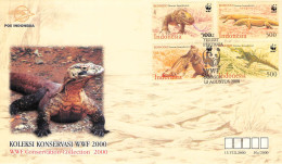 INDONESIA - FDC WWF 2000 - COMODO WARAN / 4199 - Indonesia