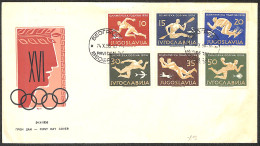 1956 Complete Set Of Olympics In Melburn On FDC Envelope. Mi 804/11 € 200. F. - FDC