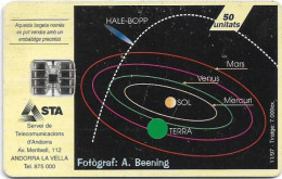 Andorra - STA - STA-0083 - Hale-bopp Comet, SC7, 11.1997, 50Units, 7.000ex, Used - Andorre