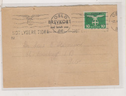 NORWAY 1944 OSLO Nice Postcard - Brieven En Documenten