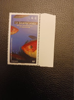 Fsat 2024 Taaf Antarctic Fish Suezichthys Ornatus Tristan Rainbow Wrasse 1v Mnh BDF BLANC  RIGHT - Neufs