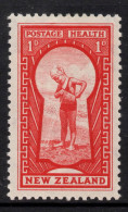 NEW ZEALAND 1935 HEALTH  1d RED " KEYHOLE "STAMP MVLH. - Nuevos