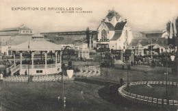 BELGIQUE - Bruxelles - Exposition 1910 - La Section Allemande - Carte Postale Ancienne - Weltausstellungen