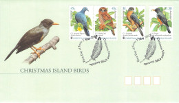 CHRISTMAS ISLAND - FDC WWF 2002 - BIRDS / 4215 - Christmas Island