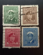 Canada 1942 -1943 King George VI- Modèle: I Spy With My Little Eye Gravure: Johan Brahms Perforation: 12 Lot 1 - Gebraucht