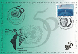 Nations Unies N.Y.  1995 YT 673 Carte Postale Oblitérée 1er Jour - Cartoline Maximum