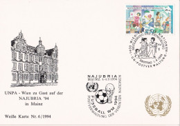 Nations Unies Vienne. Carte Postale 1994 YT 194 Oblitéré 1er Jour - Cartoline Maximum