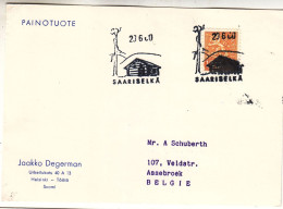 Finlande - Carte Postale De 1960 - Oblit Saariselka - - Brieven En Documenten