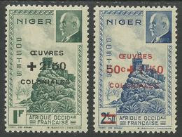 NIGER 1944 YT 95/96** SANS CHARNIERE NI TRACE - Unused Stamps