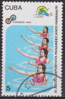 Sport Olympique - CUBA - Natation Synchronisée -  N° 3117 - 1991 - Usati