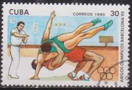 Sport Olympique - CUBA - Lutte Libre -  N° 3012 - 1990 - Usati
