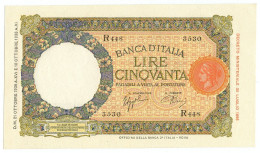 50 LIRE CAPRANESI LUPA CAPITOLINA MARGINE LARGO FASCIO ROMA 21/10/1938 FDS-/FDS - Sonstige