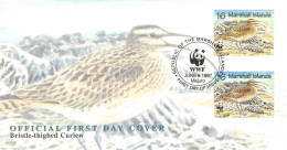 MARSHALL ISLANDS - FDC WWF 1997 - CURLEW / 4239 - Marshall Islands