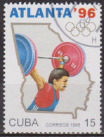 Sports Olympiques - CUBA - Haltérophilie - N° 3462 - 1995 - Usati