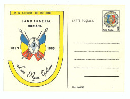 IP 93 - 140 Centenary Gendarmerie, Romania - Stationery - Unused - 1993 - Polizia – Gendarmeria