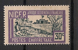 NIGER - 1927 - Taxe TT N° YT. 16 - Fort 30c - Neuf GC ** / MNH / Postfrisch - Unused Stamps