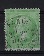 France Yv Nr  35  Oblitéré/cancelled/used Signe - 1863-1870 Napoléon III Con Laureles