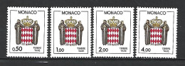 Timbre De Monaco Neuf **  Taxe  N 83 / 86 - Impuesto