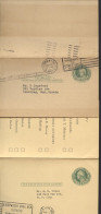 UY7 2 Postal Cards With Reply NYC To CANADA And NYC 1931-37 - 1901-20