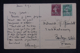 SYRIE - Carte Postale De Damas Pour La France En 1924- L 149410 - Lettres & Documents