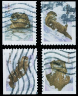 Etats-Unis / United States (Scott No.5648-51 - Otters In The Snow) (o) Set P2 Set Of 4 - Gebraucht