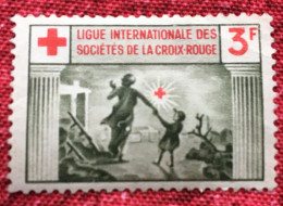 Croix Rouge-Ligue Internationale Des Sociétés Timbre- Vignette-Erinnophilie-Stamp-Sticker-Bollo-Viñeta - Croix Rouge