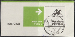 Fragment - Postmark NAZARÉ -|- Correio Verde. Pré-Pago / Prepaid Green Mail - Usati