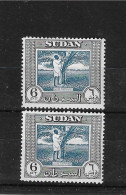 SUDAN 1951 - 1961 6p X 2  SG 135,135a   UNMOUNTED MINT Cat £29+ - Sudan (...-1951)