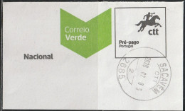 Fragment - Postmark SACAVÉM -|- Correio Verde. Pré-Pago / Prepaid Green Mail - Usati