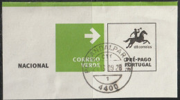 Fragment - Postmark CANDALPARQUE -|- Correio Verde. Pré-Pago / Prepaid Green Mail - Usati