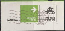 Fragment - Postmark CPL SUL -|- Correio Verde. Pré-Pago / Prepaid Green Mail - Oblitérés