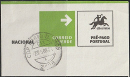 Fragment - Postmark PORTO DE MÓS -|- Correio Verde. Pré-Pago / Prepaid Green Mail - Oblitérés