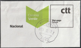 Fragment - Postmark MONTEMOR-O-NOVO -|- Correio Verde. Pré-Pago / Prepaid Green Mail - Usati