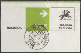 Fragment - PostmarK OLIVEIRA DO BAIRRO -|- Correio Verde. Pré-Pago / Prepaid Green Mail - Usati