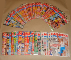 ATHLETICS WEEKLY 1992 MAGAZINE SET – LOT OF 47 OUT OF 53 – TRACK AND FIELD - 1950-Aujourd'hui