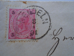 D200561 Liechtenstein (Austria- Österreich) Cover -1891 NENDELN- Mauren Batliner -Brantweinbrennerei-sent To Triesenberg - ...-1912 Préphilatélie