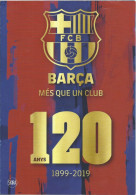 BARCELONA FC 120 YEARS BOOK PROMOTIONAL LEAFLET - BARCA - FOOTBALL - SOCCER - Sports