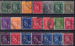 YT 288 à 302B - Used Stamps