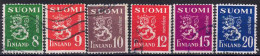 YT 362 à 367 - Used Stamps