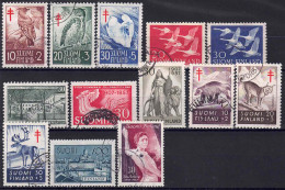 YT 441 à 443, 445, 446, 452, 456 à 460, 462, 466 - Used Stamps