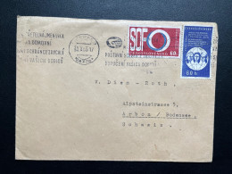 ENVELOPPE TCHECOSLAVAQUIE LIBEREC POUR ARBON SUISSE 1965 - Lettres & Documents