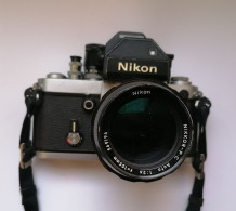 NIKON F2 PHOTOMIC NIKKOR 105 Mm F:2,5 + FOCUSING SCREEN G SPEDIZIONE GRATIS - Macchine Fotografiche